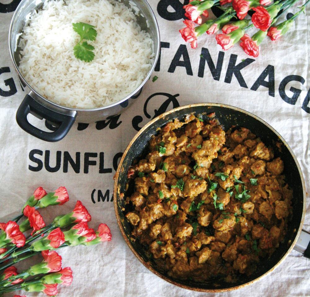 Intialainen soijapalacurry